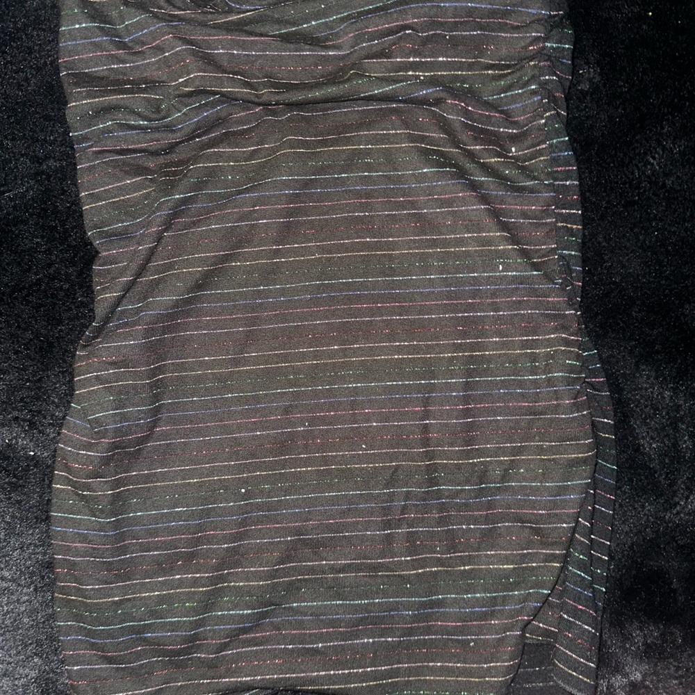 Striped Black Dress